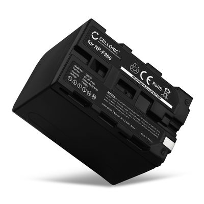 Batterie très grande capacité 6600mAh pour appareil photo Sony HDR-FX1, DSR-250, DCR-VX2000 - Remplacement modèle NP-F970 NP-F96 NP-F550 -F570 -F750 -F770
