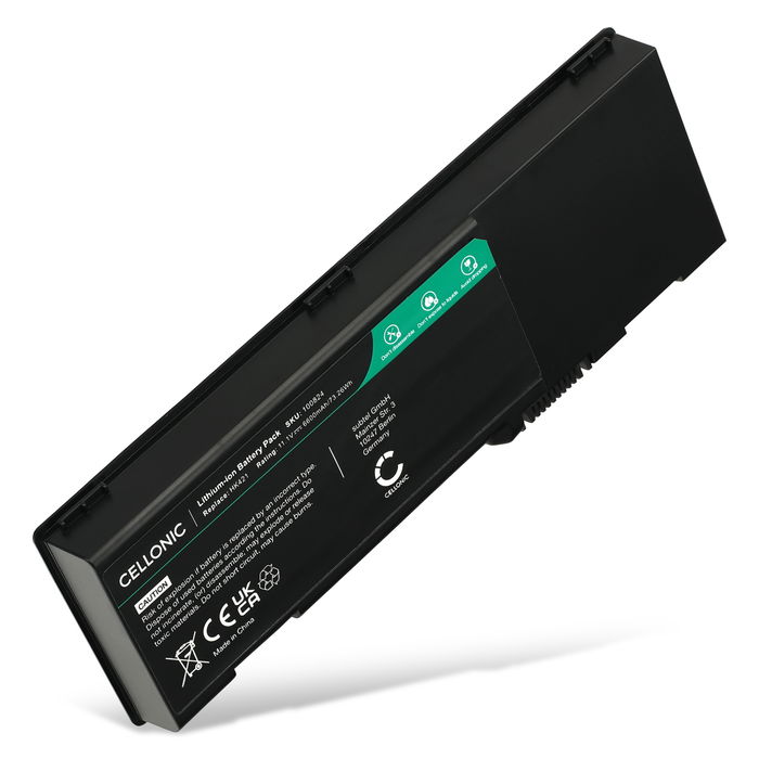 Vervangende batterij voor Dell Precision M6500 laptop - Extra of reserve accu 6600mAh