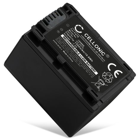 Batterie pour Appareils Photo Sony AX53 4K HANDYCAM FDR-AX53; DCR-PJ5; DCR-SR15 NP-FV70 NP-FV100 (1500mAh, 7.4V) de CELLONIC