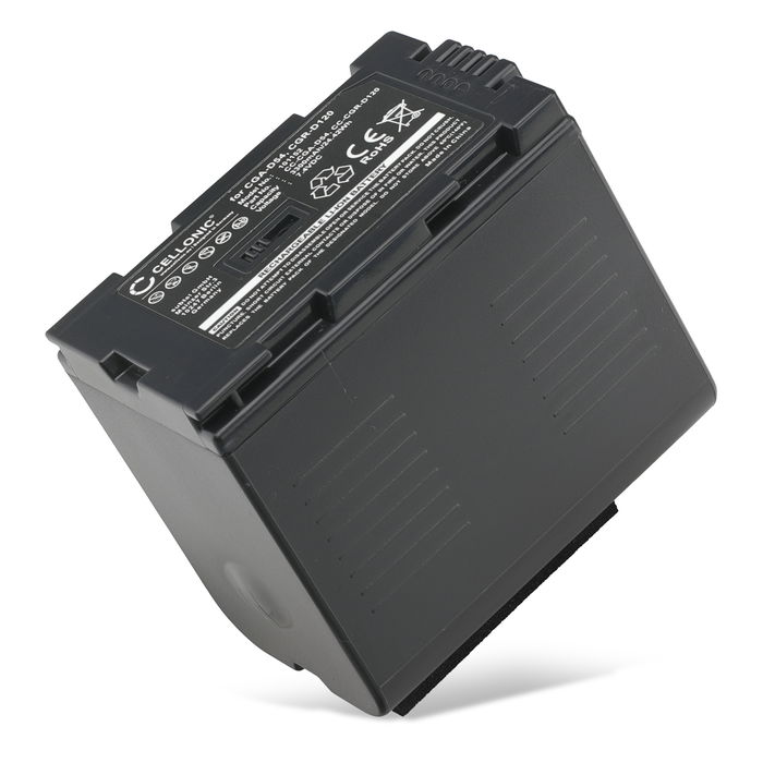 Batterij voor Panasonic NV-GX7, AG-AC90, AG-DVX100, NV-DA1, NV-MX500, NV-DS60, NV-GS1, GS11, PV-DV100 CGA-D54 CGR-D120 -D220 Accu (3300mAh, 7.4V) van CELLONIC