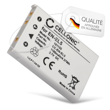 Batterie 1180mAh pour appareil photo Nikon Coolpix P530, P520, P510, P500 et autres coolpix - Remplacement modèle EN-EL5 ENEL5
