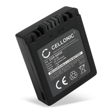 1x Batterij voor Panasonic Lumix DMC FZ20, FZ5, FZ1, FZ10, FZ2, FZ3, FZ4, FZ15, CGA-S002 CGA-S002e CGA-S002e-1B CGR-S002 DMW-BM7 Accu (700mAh, 7.4V) van CELLONIC