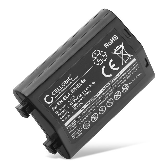 Nikon D2X Batterie 1800mAh de subtel