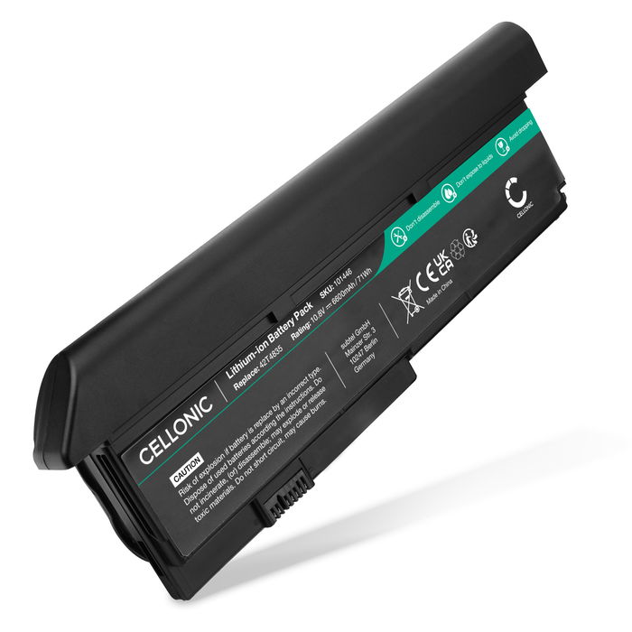 Batterij voor Lenovo ThinkPad X201, X200, X201i, X200s, X201s, X200si, 42T4534, 42T4537 Laptop - 6600mAh 10.8V 