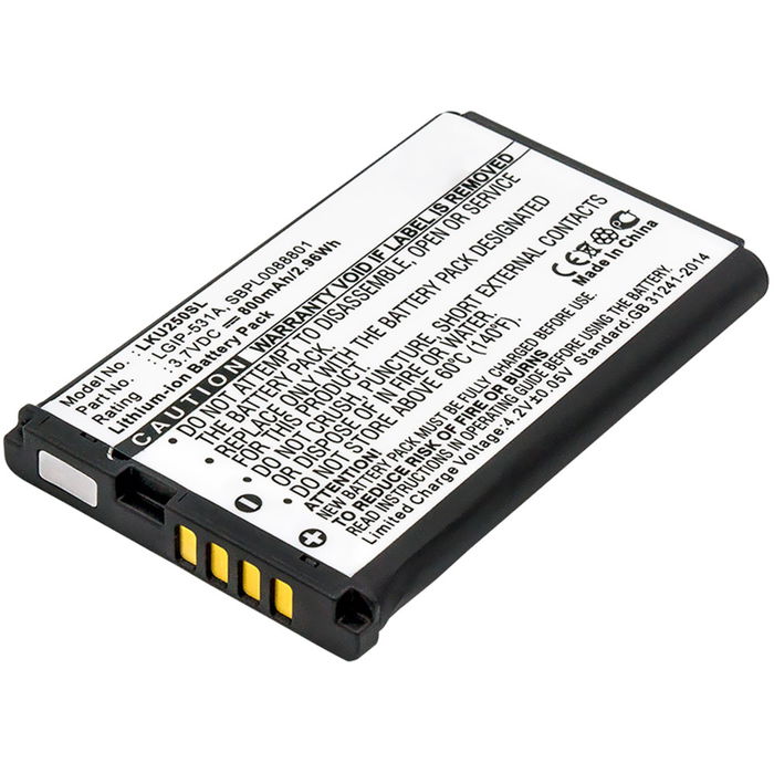LG LGIP-531A Batterie 800mAh de subtel