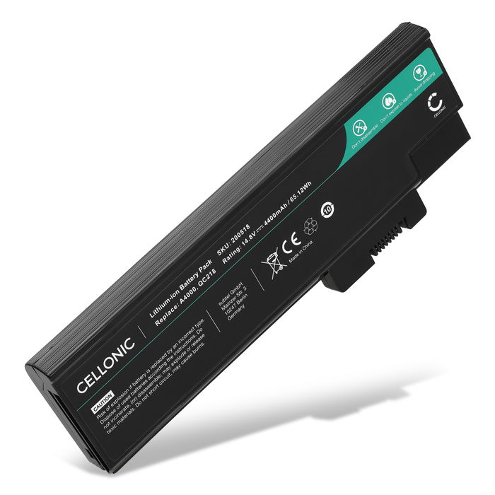 Batterij voor Acer Aspire 3000, 1690, 1640, 5000, TravelMate 2300, 4000, 4060, 4500, Extensa 3000, 3500 Laptop - 4400mAh 14.8V 