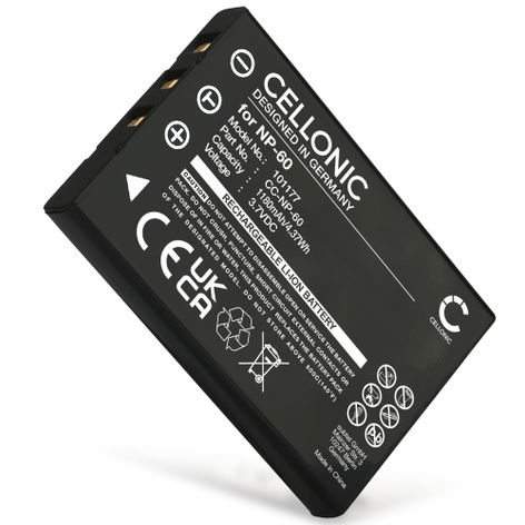 Accu voor Casio QV-R3, QV-R4, NP-30 NP-30 (1180mAh, 3.7V) van CELLONIC