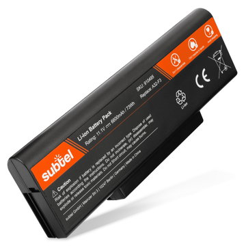 Batterie de rechange pour ordinateurs portables ASUS A9 / F2 / F3 / M50 / M51 / S62 / S96 / Z53 / Pro31 / X70 - 6600mAh 10.8V - 11.1V