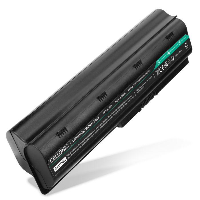 Batterij voor HP Envy 17-1000, 2200, 650, G62, Pavilion G6t-2200, G6z-1c00, G6z-1d00, G6-2200, Presario CQ57, CQ58, MU06 Laptop - 8800mAh 10.8V 