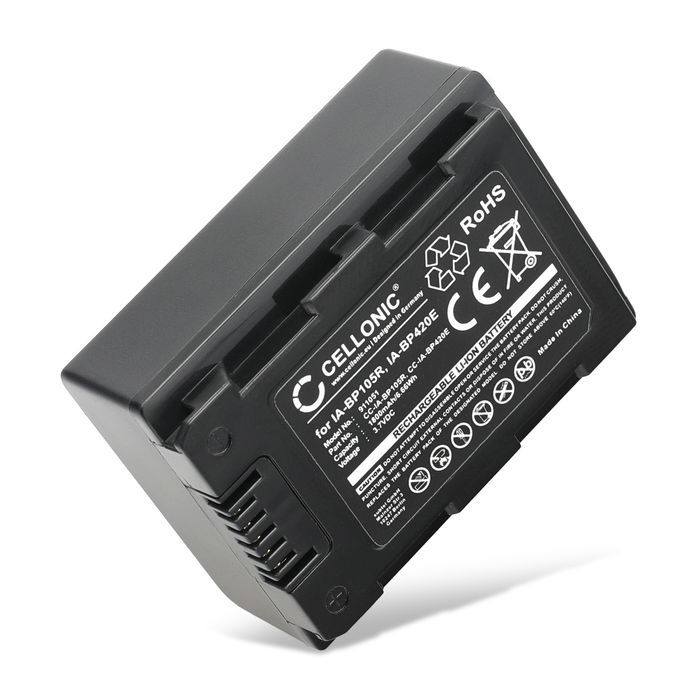 Batterij voor Samsung HMX-F90 F80 F900 F800 HMX-H200 H400 H300 SMX-F40 F44 F70 F50 F54 F53 CELLONIC