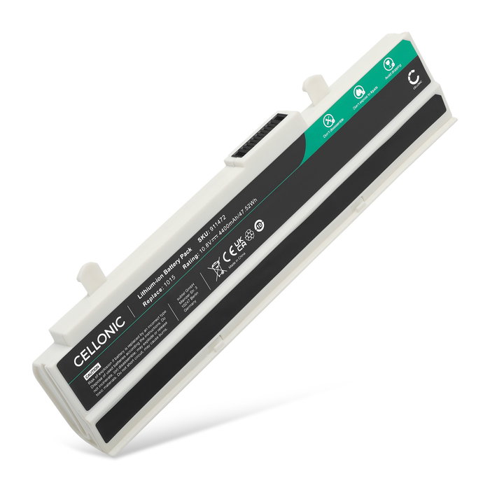 Batterij voor ASUS Eee PC 1215N, 1215B, 1011PX, 1015BX, 1015PEM, 1015 Series, R011PX ,1011CX, A32-1015 Laptop - 4400mAh 10.8V 