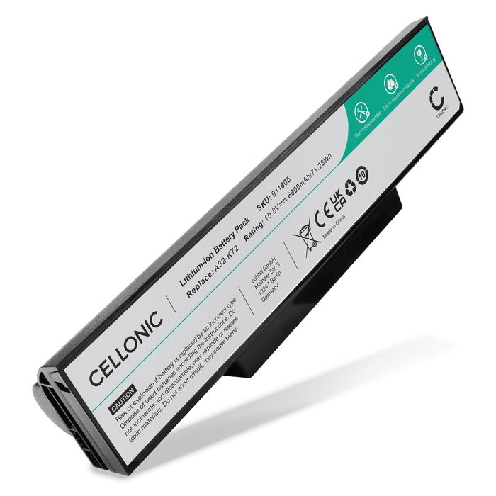 ASUS N73SV Batterie 6600mAh de subtel