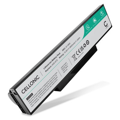 Batterie pour ASUS X73S, X72J, X72D, A73S, K73S, K73SV, N73J, ASUS A32-K72 10.8V 6600mAh de CELLONIC