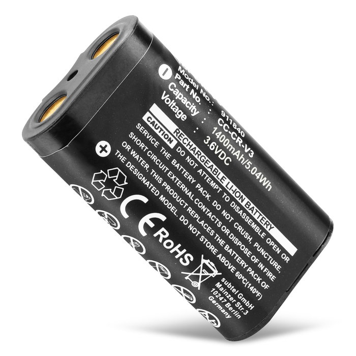Pentax CR-V3 Accu Batterij 1400mAh van CELLONIC
