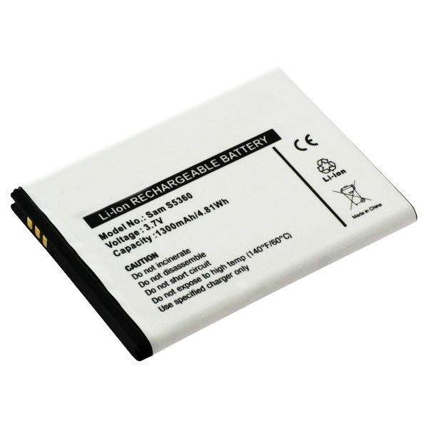 Accu Samsung GT-S5300 Galaxy Pocket, 1300mAh