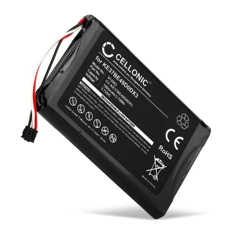Batterij voor Garmin Edge 800, 810, Touring KE37BE49D0DX3, 361-00035-00 (1000mAh, 3.7V) van CELLONIC