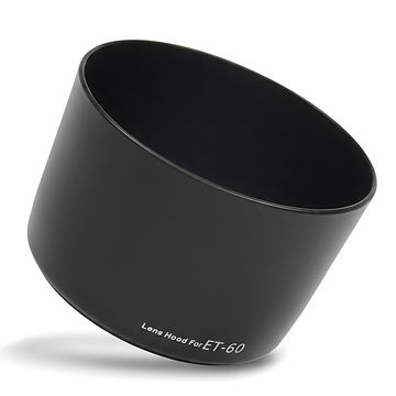 CELLONIC ET-60 Pare-soleil Cylindrique / Rond pour Canon EF 90-300mm 4.5-5.6 USM, EF 75-300mm 4-5.6 II USM, 4-5.6 III USM, EF-S 55-250mm 4-5.6 IS II Parasoleil Objectif en Plastique