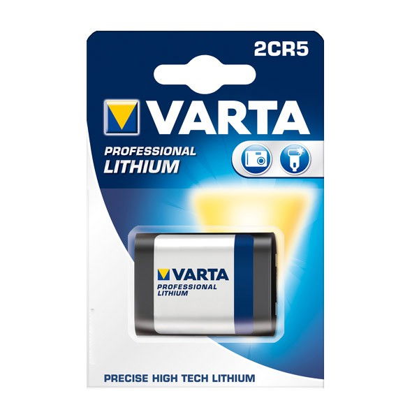 Varta Pile pour Flash Photographique, Appareil Photo 2CR5 et bien d'autres appareils - x1