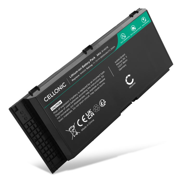 Dell Precision M4600 Batterie 6600mAh de subtel