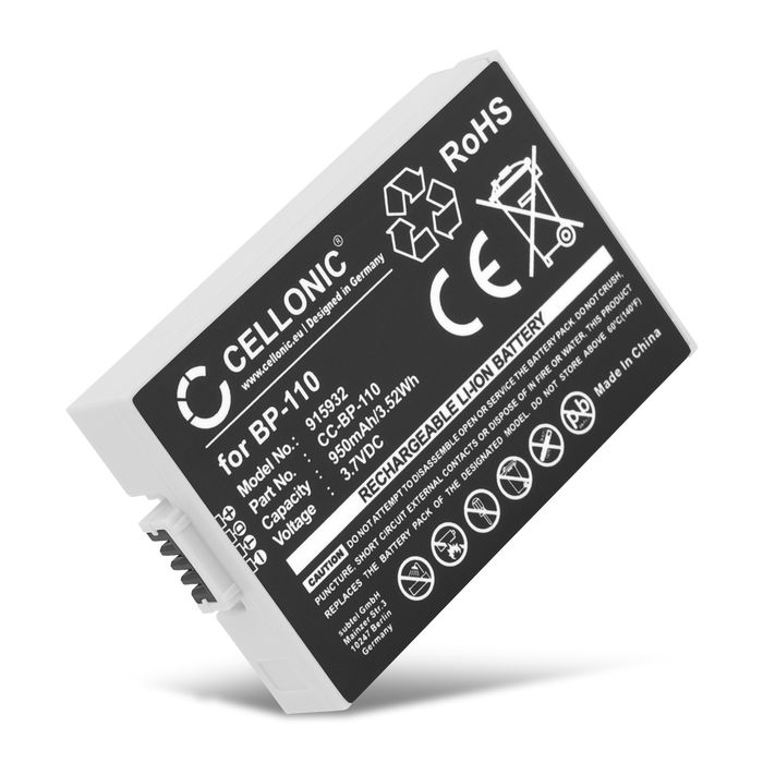 Battery Canon BP-110, 950mAh