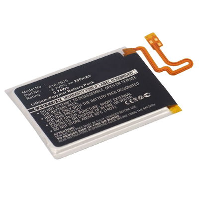 Batterie 616-0639, 616-0640 200mAh pour Apple iPod nano 7 Generation A1446 -