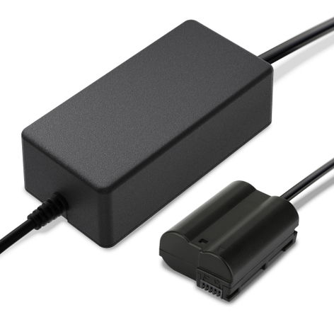 Adaptateur secteur + Batterie factice EN-EL15 pour Nikon 1 V1; D7500; D850; D750; D7000 de CELLONIC
