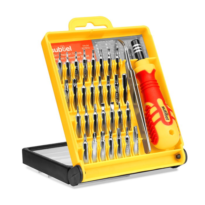 23-delige precisie schroevendraaier set met magnetische bithouder met torx, tri-wing, kruiskop schroevendraaier voor iPhone, Tablet ,Laptop, iPad reparatie