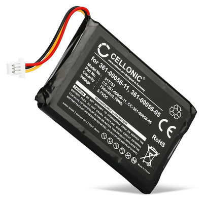 Batterie 361-00056-05 361-00056-11 750mAh pour navigateur GPS   - Garmin Camper 770 LMT-D, nüvi 40, 42, 52, 55, 56, 66, 68, 2689 (LM, LT, LMT)