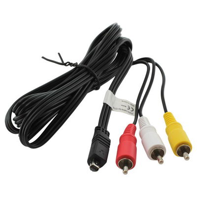 RCA-kabel voor Sony CX250, CX270, CX260, AS200V, CX730, CX210, CX580, PJ200, PJ600, TV, DVD, Blu-Ray, Camera, Console – AV-kabel, RCA-connector, Audio-Video Composiet