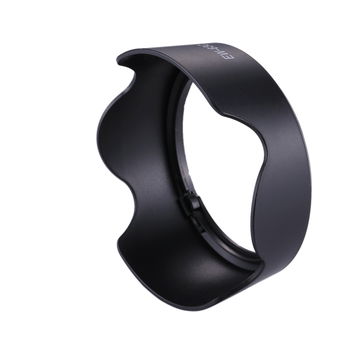 EW-63C Camera Zonnekap voor Canon EF-S 18-55mm f/3.5-5.6 IS STM, EF-S 18-55mm 1:4-5.6 IS STM – Plastic bajonet Tulp / Petal Zonnekap van CELLONIC