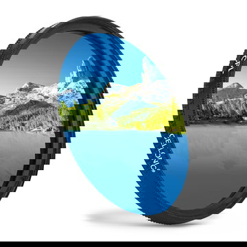 Polarisatiefilter compatibel met Ø 72mm lens met 72mm filter schroefdraad - circulaire pola-filter polarisatie CPL filter