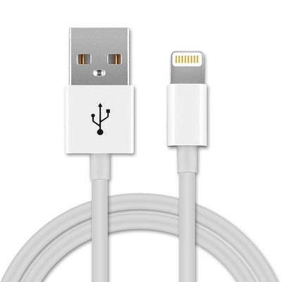 Câble Lightning 8 Pin de 1m pour lecteur MP3 Apple iPod Touch 7 / nano 7 Gen. - A1446 / Touch 5 Gen. - A1421 / A1509 (Lightning Dock) transfert de données et charge blanc