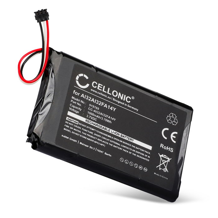 Garmin Nüvi 2589 Accu Batterij 1000mAh van CELLONIC