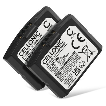 2x Batterie BA300,BA 300 150mAh pour casque audio Sennheiser Set 840 TV, RS 4200, RI 410, Set 830 TV, Set 840-S, Set 900, RR 840