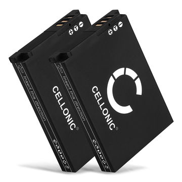 2x SLB-10A accu voor Samsung WB1100f WB150f WB200f WB2100 WB250f WB350f WB500 WB550 WB700 WB750 WB800f WB850f EX2f M100 M110 ES55 ES60 L100 L200 PL50 - 1050mAh SLB-10A vervangende accu voor camera