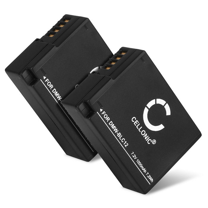 2x Panasonic Lumix DMC-G80 Battery 1000mAh from CELLONIC