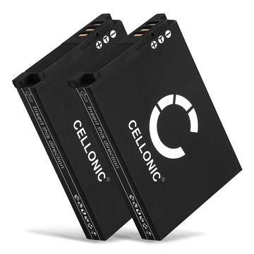 2x Batterie 1050mAh pour appareil photo Toshiba Camileo X-SPORTS - Remplacement modèle SLB-10 SLB-10