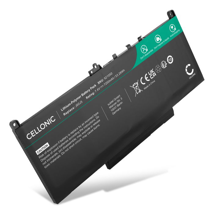 Dell Latitude 14 E7470 Batterij 7200mAh van Cellonic