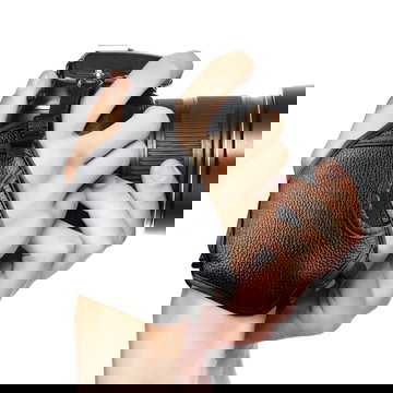 Camera Handriem voor Canon EOS, Panasonic Lumix, Nikon D, Sony Alpha, etc (ca. 25cm), 25cm, 1/4" Schroef/Draad, PU leer | camera hand strap polsband