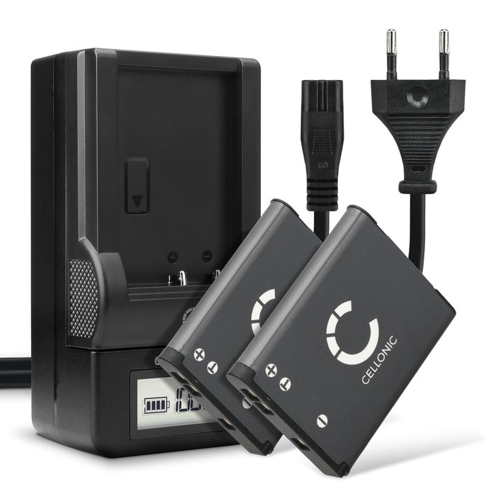 2x Nikon Coolpix A100 Battery + Charger 700mAh from CELLONIC