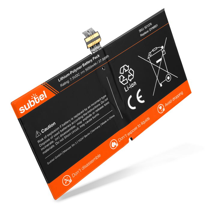 Microsoft Surface Pro 4 Batterie 5050mAh de subtel