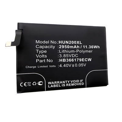 HB366179ECW Battery for Huawei Nova 2 / Nova 2 Dual SIM Smartphone / Phone Battery Replacement - 2950mAh