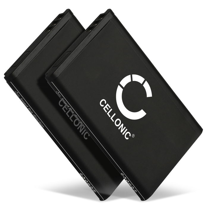 2x Battery for Telekom Sinus 806, Snom M65, Telefunken FHD 170/5 - 1200mAh A051,10000058 Battery Replacement Cordless Phone DECT IP