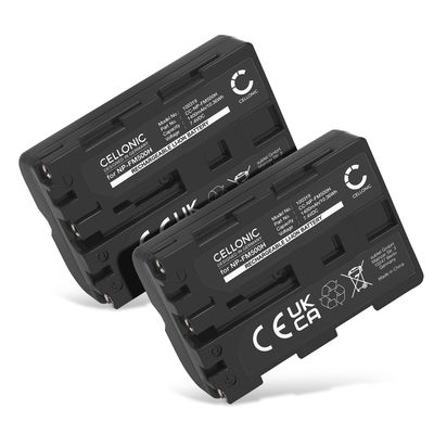 2x Batterij voor Sony SLT-A58 SLT-A77 SLT-A65 SLT-A57 ILCA-77M2 SLT-A99 DSLR-A200 A68 A7 II 1400mAh camera van CELLONIC