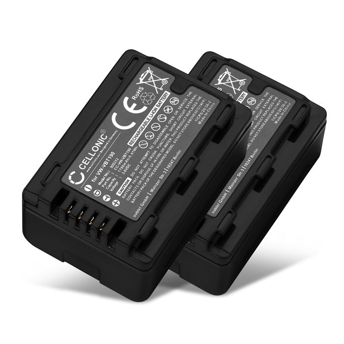 2x Accu Panasonic HC-VXF1 - 1780mAh