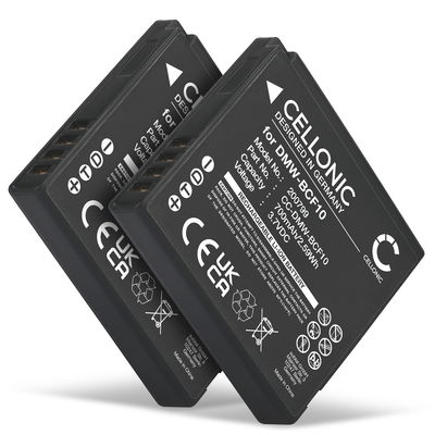 2x Batterij voor Panasonic Lumix DMC-FS62 DMC-FS10 FS6 FS7 FS15 FS30 FS42 FS62 700mAh van CELLONIC