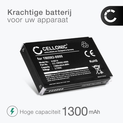 2x 190582-0000,F12440056,K398,L-LU18 batterij voor Logitech Harmony 1000 Remote 1100 1100i 915 Squeezebox afstandsbediening - 1300mAh vervangende accu reserve batterij