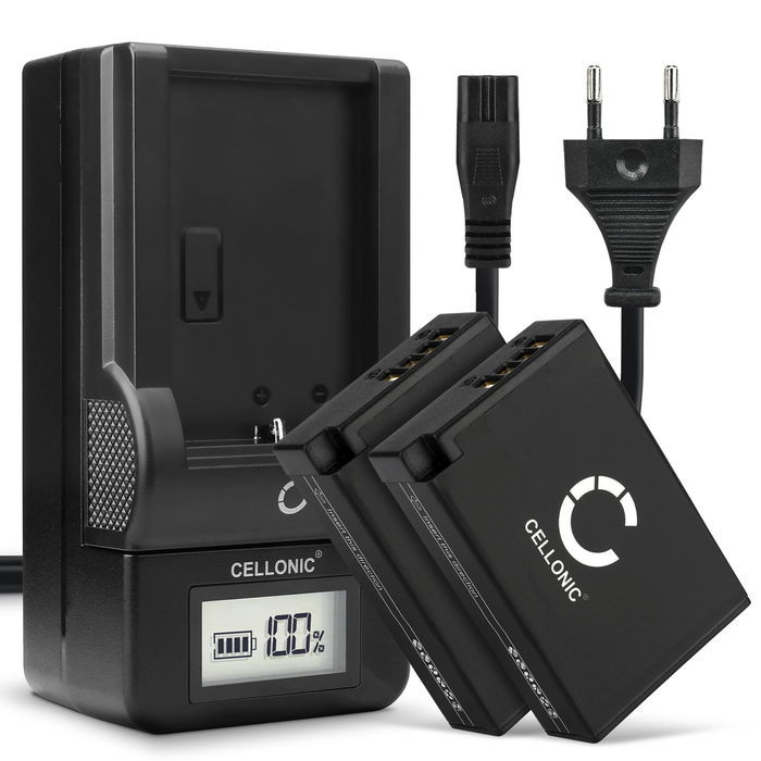 2x CELLONIC Camera Battery for Canon EOS 750D EOS 760D EOS 770D EOS 800D EOS Kiss X8i EOS M3 EOS M5 EOS M6 EOS Rebel T6i Replacement LP-E17 Battery 950mAh Backup + Charger