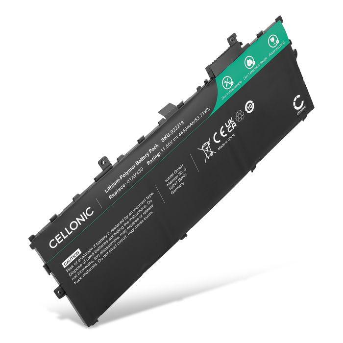 Lenovo ThinkPad X1 Carbon Gen 5 Batterij 4650mAh van subtel