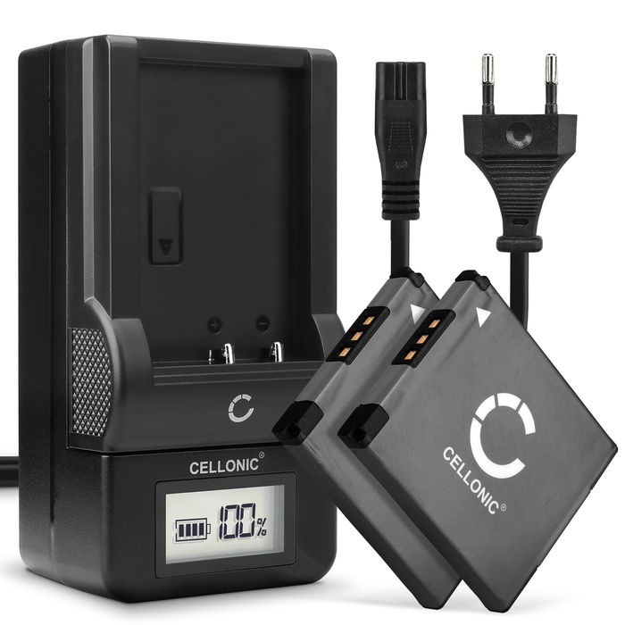 2x Canon IXUS 160 Batterie + Chargeur 600mAh de CELLONIC